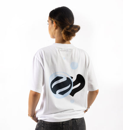 Tee-Shirt bubble blanc